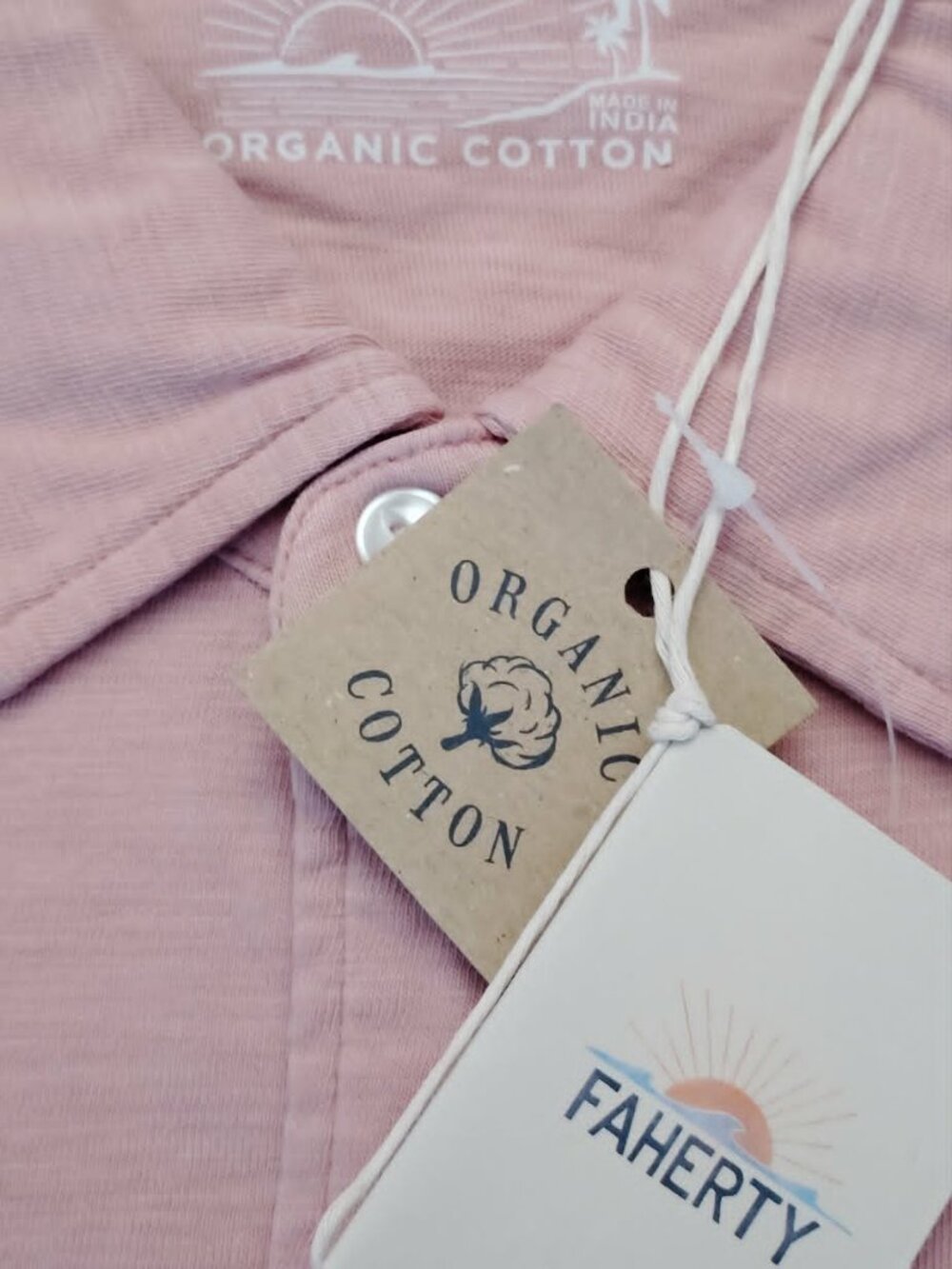 Faherty Sunwashed Organic Cotton Men's XL Nantucket Red Polo NWT
